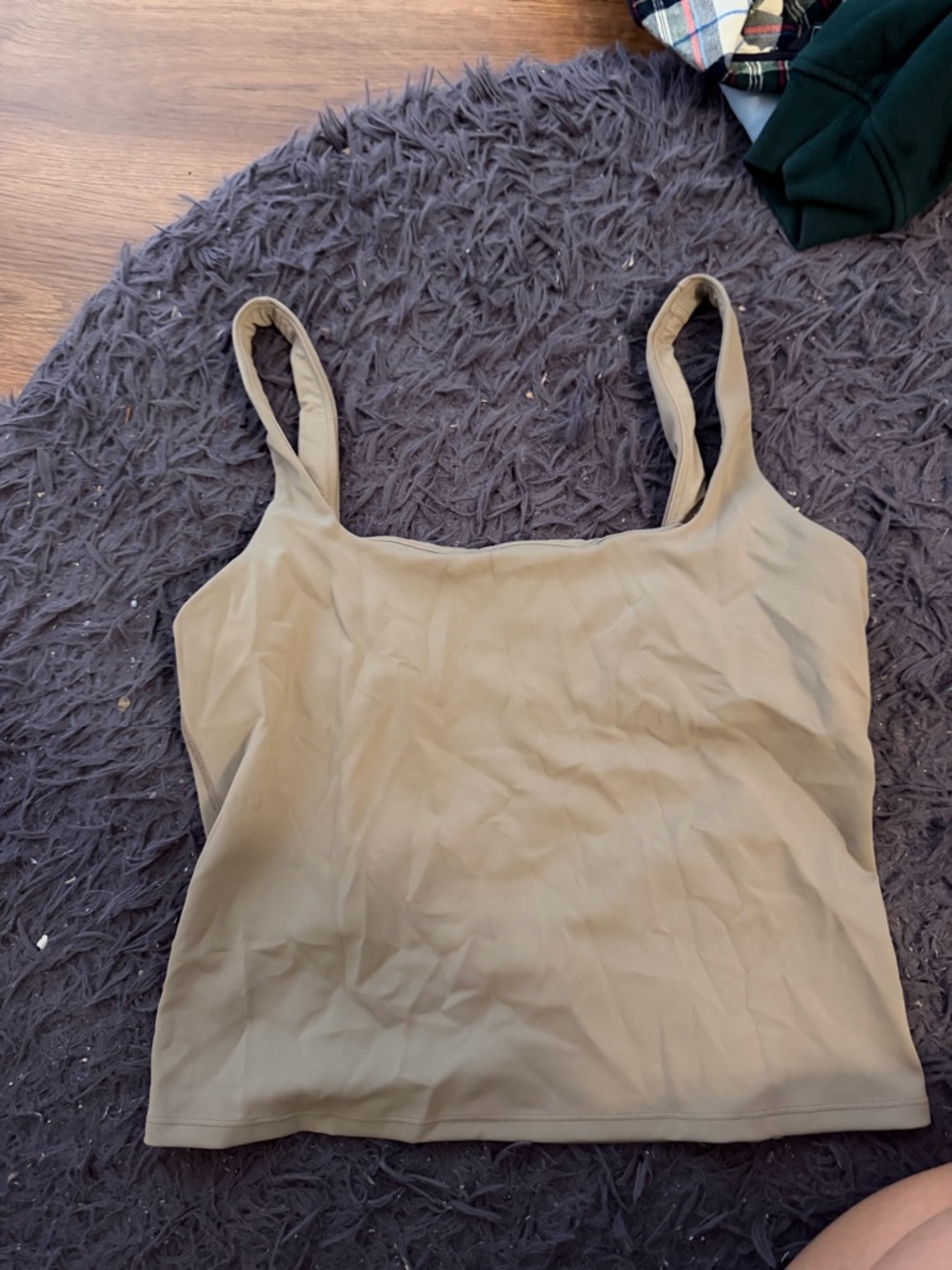 Lululemon Wunder Under SmoothCover Tank Warm Ash Size 10